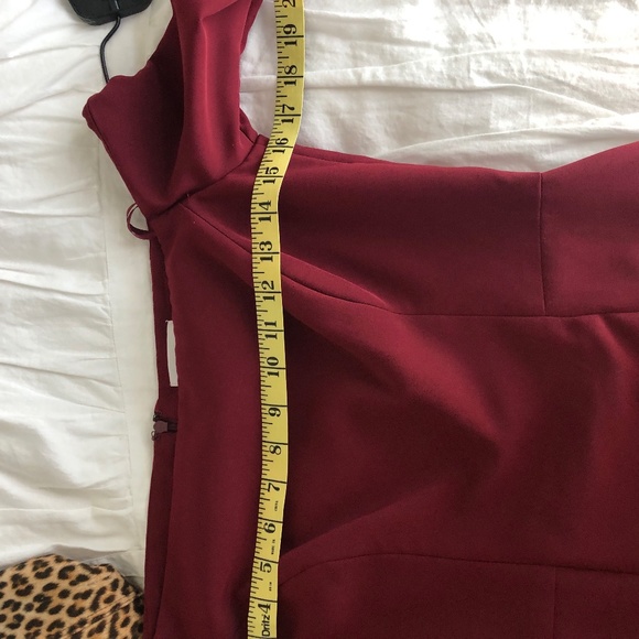 NWT MILLY Italian Cady Bell Sleeve Bordeaux Selene Dress size 4 - Picture 10 of 12